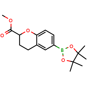 methyl 6-(4,4,5,5-tetramethyl-1,3,2-dioxaborolan-2-yl)-3,4-dihydro-2H-1-benzopyran-2-carboxylate