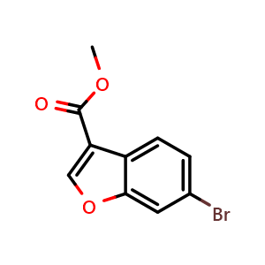 Chemical structure of Methyl 6-bromobenzofuran-3-carboxylate , CAS 1824577-09-4, AChemBlock X216503