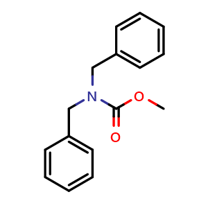 Chemical structure of methyl dibenzylcarbamate , CAS 102276-52-8, AChemBlock X216520