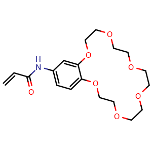 N-(2,3,5,6,8,9,11,12,14,15-decahydro-1,4,7,10,13,16-benzohexaoxacyclooctadecin-18-yl)prop-2-enamide