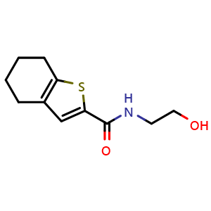 N-(2-hydroxyethyl)-4,5,6,7-tetrahydro-1-benzothiophene-2-carboxamide