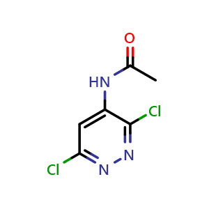 Chemical structure of n-(3,6-dichloropyridazin-4-yl)acetamide , CAS 121163-50-6, AChemBlock X216550