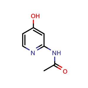Chemical structure of N-(4-hydroxy-2-pyridyl)acetamide , CAS 2003194-48-5, AChemBlock X216556