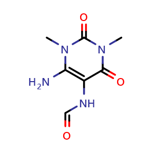 N-(6-amino-1,3-dimethyl-2,4-dioxo-1,2,3,4-tetrahydropyrimidin-5-yl)formamide