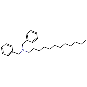 Chemical structure of N,N-dibenzyldodecan-1-amine , CAS 4794-88-1, AChemBlock X216585