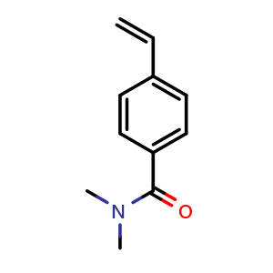Chemical structure of N,N-Dimethyl-4-vinylbenzamide , CAS 2681-30-3, AChemBlock X216590