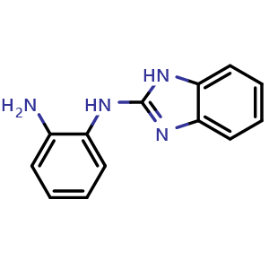 Chemical structure of N2-(1H-benzimidazol-2-yl)benzene-1,2-diamine , CAS 719285-67-3, AChemBlock X216610