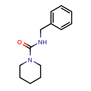 Chemical structure of N-benzylpiperidine-1-carboxamide , CAS 39531-35-6, AChemBlock X216625