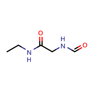 Chemical structure of N-ethyl-2-formamidoacetamide , CAS 128421-78-3, AChemBlock X216633