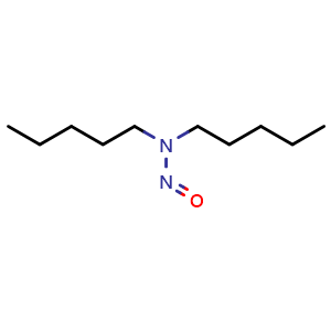 Chemical structure of N-nitroso-N-pentyl-1-Pentanamine , CAS 13256-06-9, AChemBlock X216652