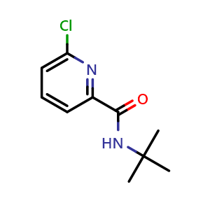 Chemical structure of N-tert-butyl-6-chloropyridine-2-carboxamide , CAS 1248309-44-5, AChemBlock X216655
