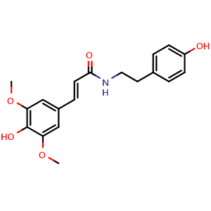 Chemical structure of N-trans-Sinapoyltyramine , CAS 200125-11-7, AChemBlock X216659