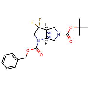 O1-benzyl O5-tert-butyl cis-3,3-difluoro-3a,4,6,6a-tetrahydro-2H-pyrrolo[3,4-b]pyrrole-1,5-dicarboxylate