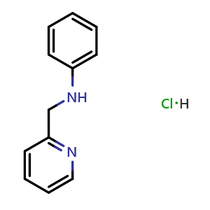 Chemical structure of phenyl(2-pyridyl)methylamine hydrochloride , CAS 59575-91-6, AChemBlock X216684