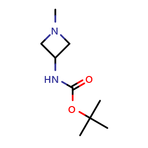 Chemical structure of tert-Butyl (1-methylazetidin-3-yl)carbamate , CAS 1017789-66-0, AChemBlock X216714