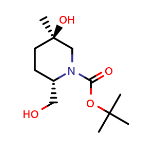 tert-butyl (2S,5R)-5-hydroxy-2-(hydroxymethyl)-5-methyl-piperidine-1-carboxylate