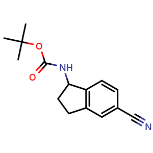 tert-butyl (5-cyano-2,3-dihydro-1h-inden-1-yl)carbamate