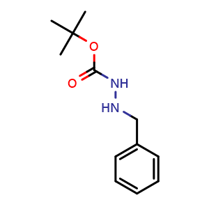Chemical structure of tert-Butyl 2-benzylhydrazinecarboxylate , CAS 53370-84-6, AChemBlock X216785