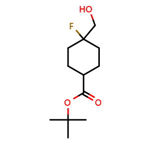 tert-butyl 4-fluoro-4-(hydroxymethyl)cyclohexanecarboxylate