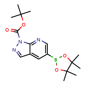 tert-butyl 5-(4,4,5,5-tetramethyl-1,3,2-dioxaborolan-2-yl)-1H-pyrazolo[3,4-b]pyridine-1-carboxylate