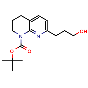 tert-butyl 7-(3-hydroxypropyl)-1,2,3,4-tetrahydro-1,8-naphthyridine-1-carboxylate