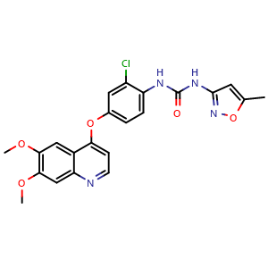 Chemical structure of Tivozanib (AV-951) , CAS 475108-18-0, AChemBlock X217032