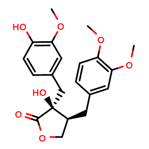 Chemical structure of Trachelogenin , CAS 34209-69-3, AChemBlock X217037