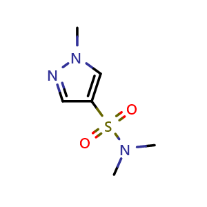 Chemical structure of trimethyl-1H-pyrazole-4-sulfonamide , CAS 89532-07-0, AChemBlock X217062