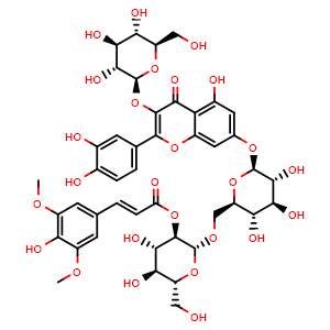 Quercetin-3-O-beta-D-glucopyranosyl-7-O-[(2-O-trans-sinnapoyl)-beat-D-glucopyranosyl(1->6)]-beat-D-glucopyranoside)