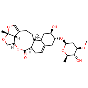 Chemical structure of Glaucoside A , CAS 81474-91-1, AChemBlock X217098
