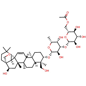 Chemical structure of 6''-O-Acetylsaikosaponin D , CAS 64340-45-0, AChemBlock X217118