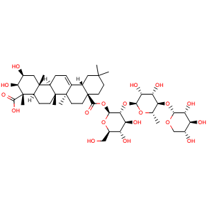 Chemical structure of Polygalasaponin E , CAS 882664-72-4, AChemBlock X217122