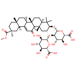 Chemical structure of Methyl glycyrrhizate , CAS 104191-95-9, AChemBlock X217125
