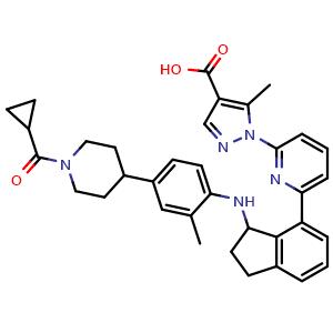 Chemical structure of (Rac)-MGV354 , CAS 1852495-86-3, AChemBlock X217142