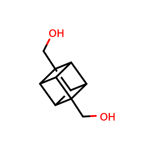 Chemical structure of Pentacyclo[4.2.0.02,5.03,8.04,7]octane-1,4-dimethanol[8-(hydroxymethyl)cuban-1-yl]methanol , CAS 60462-27-3, AChemBlock X217146
