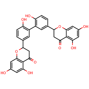 Chemical structure of 3',3'''-Binaringenin , CAS 145399-99-1, AChemBlock X217156