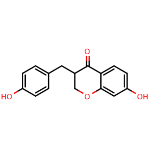 Chemical structure of 7,4'-Dihydroxyhomoisoflavanone , CAS 1178893-64-5, AChemBlock X217164