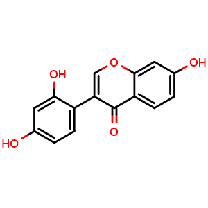 Chemical structure of 2'-Hydroxydaidzein , CAS 7678-85-5, AChemBlock X217177