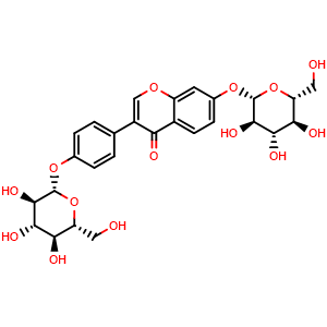 Chemical structure of Daidzein-4',7-diglucoside , CAS 53681-67-7, AChemBlock X217191