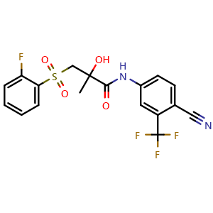 Chemical structure of 2-Fluoro-4-desfluoro Bicalutamide , CAS 1159977-36-2, AChemBlock X217252