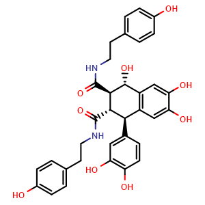Chemical structure of Cannabisin P , CAS 2756983-19-2, AChemBlock X217275