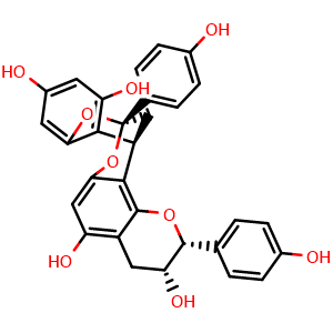 Chemical structure of Mahuannin E , CAS 1173887-70-1, AChemBlock X217279