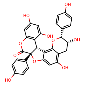 Chemical structure of Mahuannin G , AChemBlock X217280