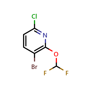 3-bromo-6-chloro-2-(difluoromethoxy)pyridine