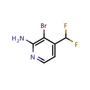3-bromo-4-(difluoromethyl)pyridin-2-amine