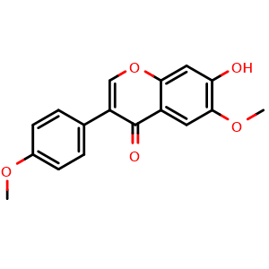 Chemical structure of Afrormosine , CAS 550-79-8, AChemBlock X217340