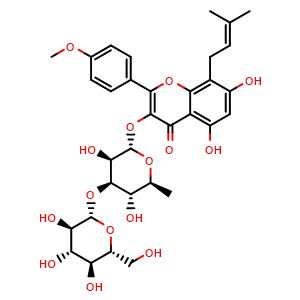 Chemical structure of Iso-sagittatoside A , CAS 503456-08-4, AChemBlock X217348