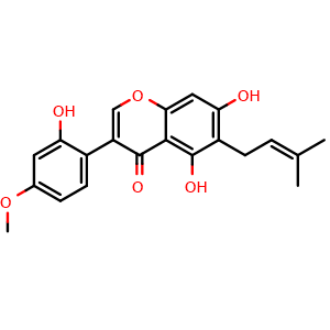 Chemical structure of Gancaonin N , CAS 129145-52-4, AChemBlock X217351