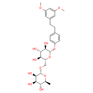 1-(3',5'-dimethoxy)phenyl-2-[4''-O-beta-D-glucopyranosyl (6->1)-O-alpha-L-rhamnopyranosyl]phenylethane