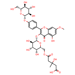 Chemical structure of Oxytroflavoside E , CAS 1391144-84-5, AChemBlock X217370